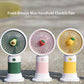 Mini Handheld Electric Fan with USB Charging & Detachable Base - Random Color
